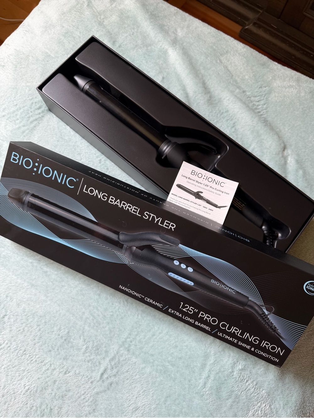 BIO:IONIC 1.25" Pro Long Barrel Styler Curling Iron - Black
